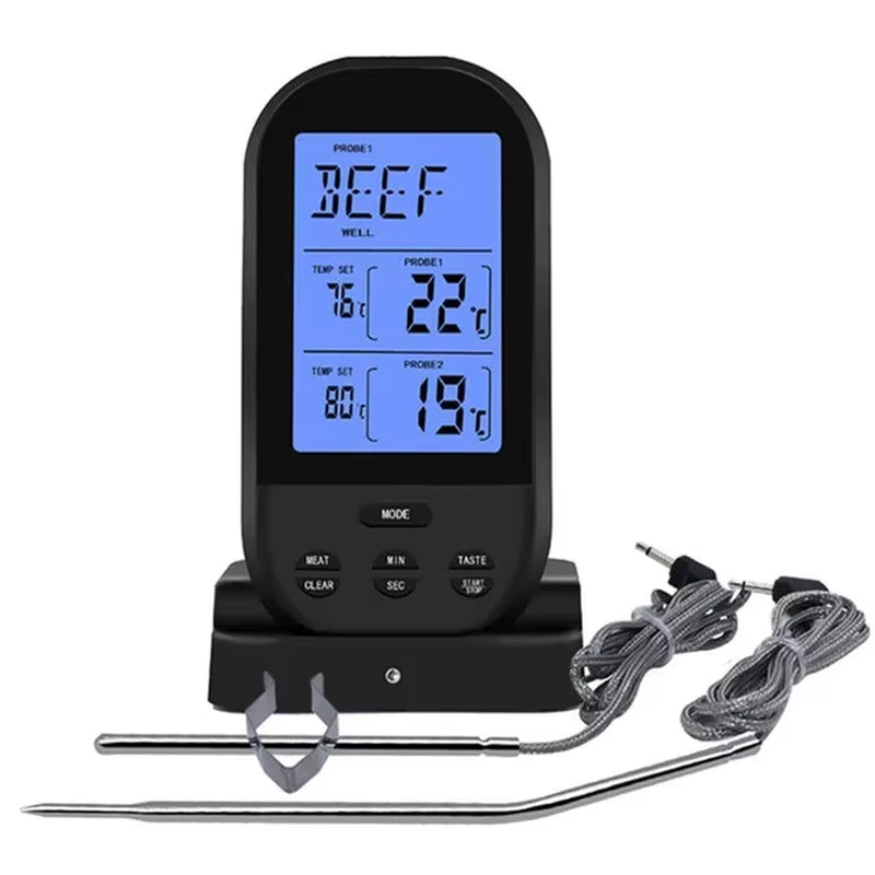 ANYOHOE Wireless Digital Meat Thermometers Remote Cooking Food Barbecue Grill Thermometer with Dual Probe for Oven Smoker BBQ