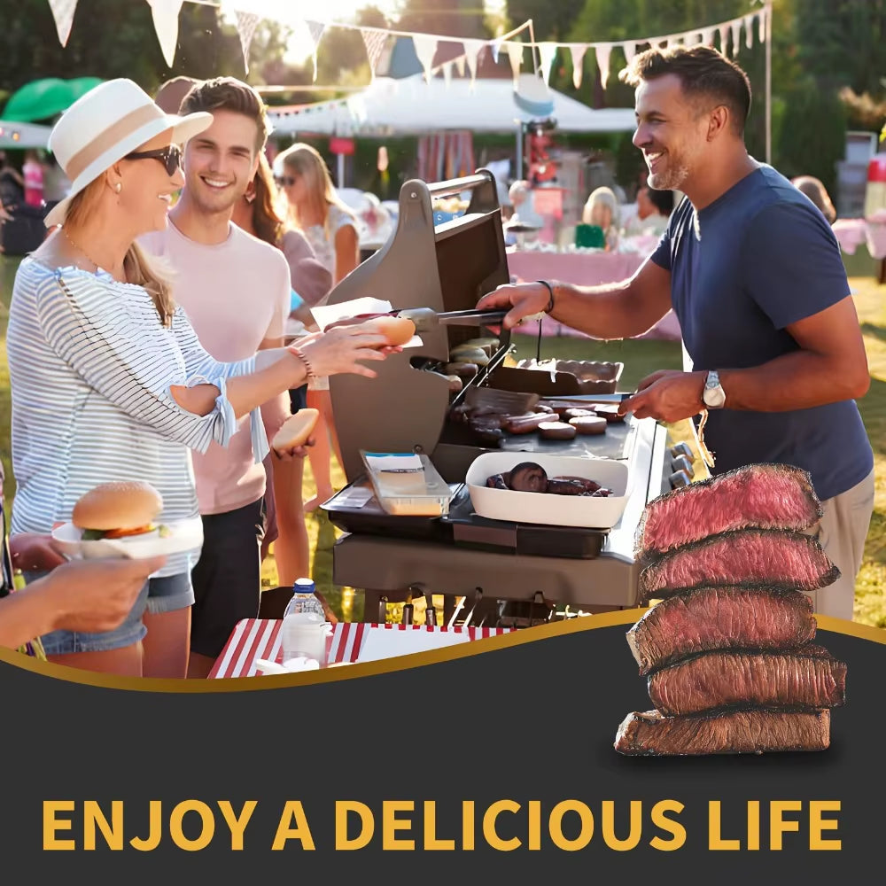 2Pcs Stainless Steel Rib Rack Set Collapsible 4-Slot BBQ Smoker Rack with Oil Brush for Outdoor Cooking Party Barbecue Tools