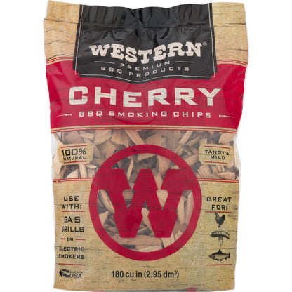 Premium BBQ Products Cherry BBQ Smoking Chips, 180 Cu In