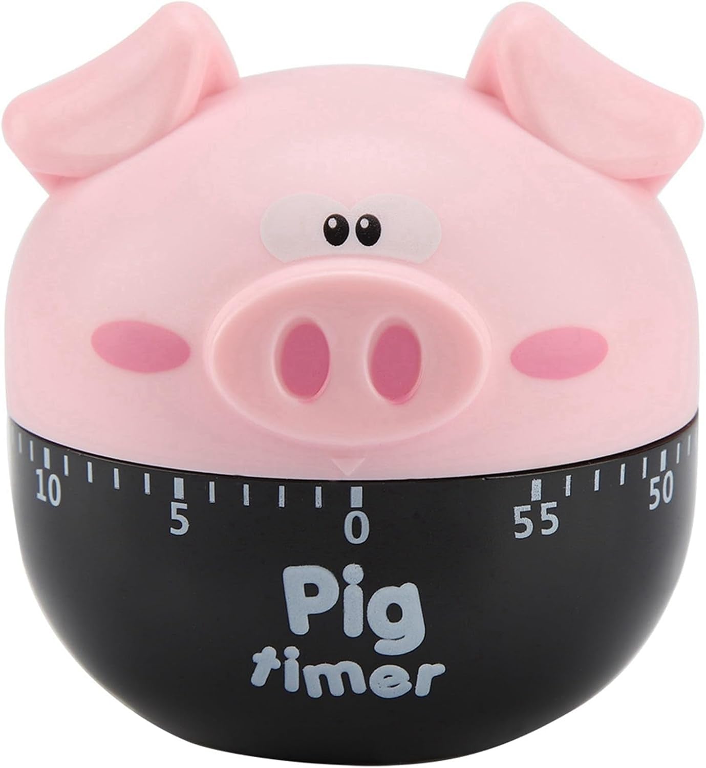 Cute Cartoon Pig Shaped Mechanical Timer, Kitchen Cooking Timer Countdown Alarm Clock for Baking Cooking, Kitchen Timing Device Home Decor