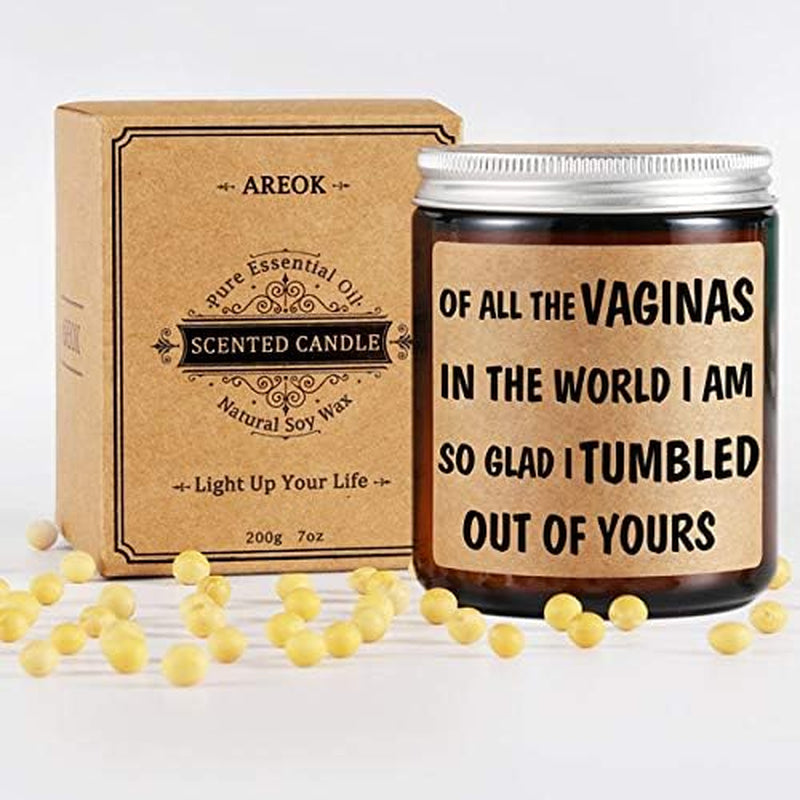 Lavender Scented Soy Candles for Mom, Funny Mom Gift Ideas for Mothers Day & Birthday
