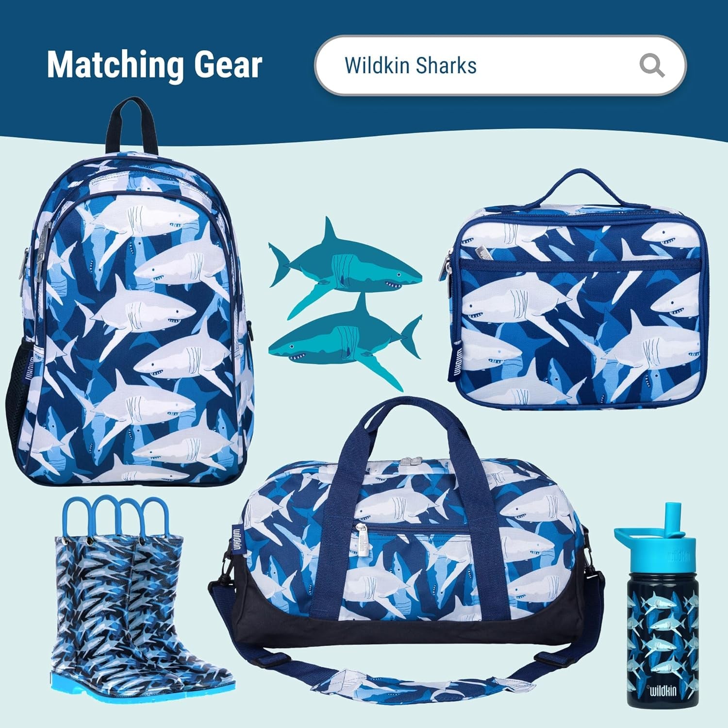 Kids Original Nap Mat – Cozy Kids Sleep Mat with Pillow, Ideal for School & Travel - Sharks