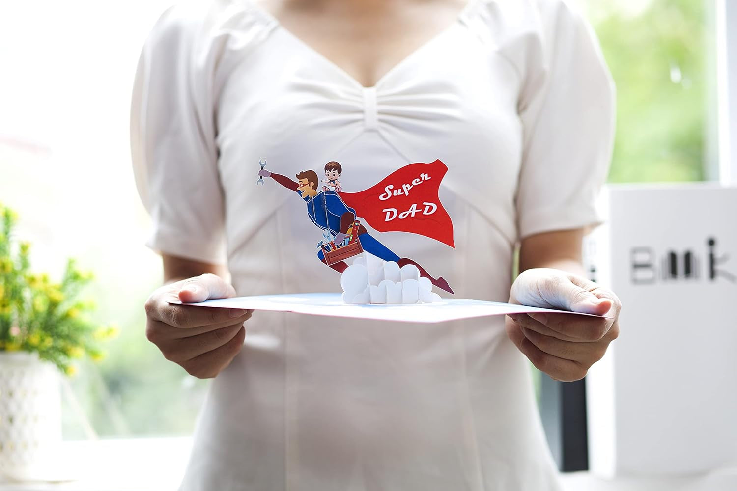 Father Day (Super Dad), Pop up Cards Fathers Day, Fathers Day Card for Father, 3D Popup Greeting Cards, for Fathers Day, Birthday, Thank You, All Occasion