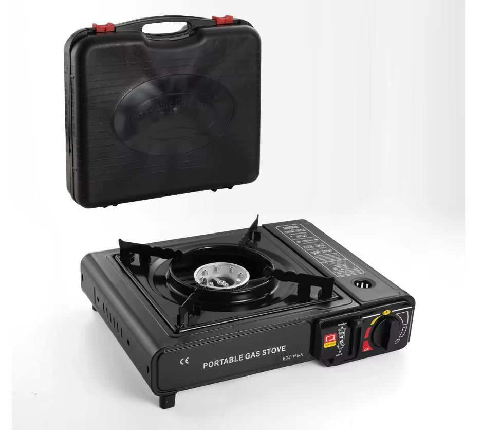 Portable Outdoor Cartridge Stoves, Hot Pot and Barbecue Cookers, Quick Heating, and Versatile Cooking for Family Gatherings.