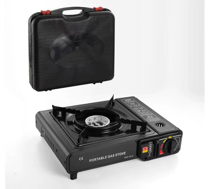 Portable Outdoor Cartridge Stoves, Hot Pot and Barbecue Cookers, Quick Heating, and Versatile Cooking for Family Gatherings.