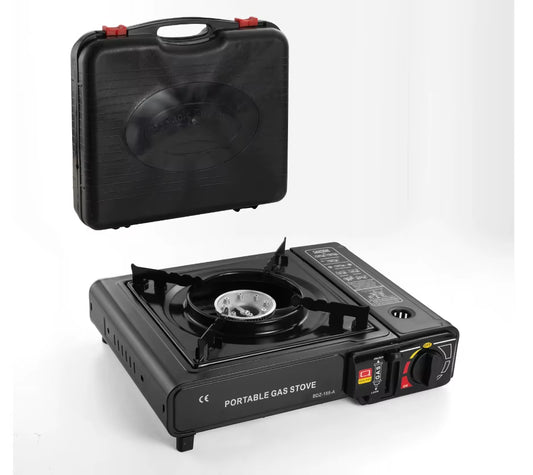 Portable Outdoor Cartridge Stoves, Hot Pot and Barbecue Cookers, Quick Heating, and Versatile Cooking for Family Gatherings.