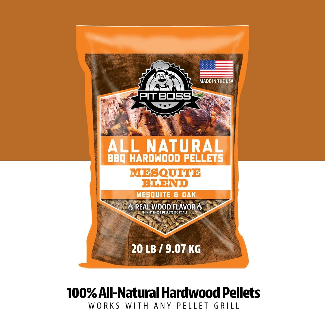 100% All-Natural Hardwood Mesquite BBQ Grilling Pellets, 20 Pound Bag