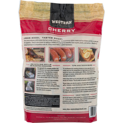 Premium BBQ Products Cherry BBQ Smoking Chips, 180 Cu In