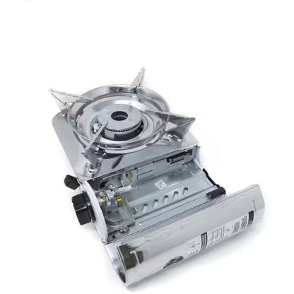 Mini Camp Stove and Butane Fuel (4-Piece Bundle)