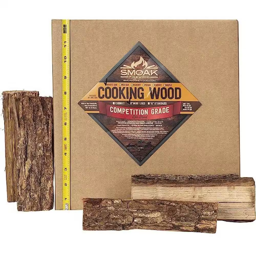 Pecan 8 In. Mini Splits (25-30 Lbs.) USDA Certified Kiln Dried Pizza Oven Wood, Grilling Wood, Smoking Wood, Bbqing Wood