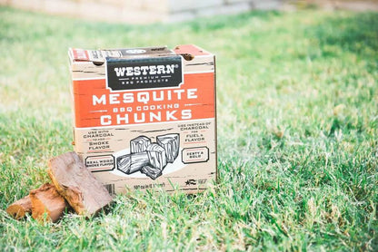 500 CU in Mesquite Smoking Wood Chunk Box CS