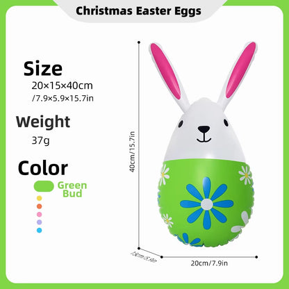 Pvc Easter Rabbit Easter Egg Decoration Courtyard Decoration Easter Toys Inflatable Easter Eggs