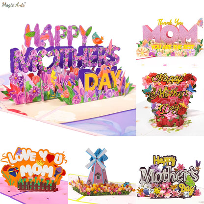 3D Happy Mother'S Day Card, Pop up Mothers Day Card, Card for Mom