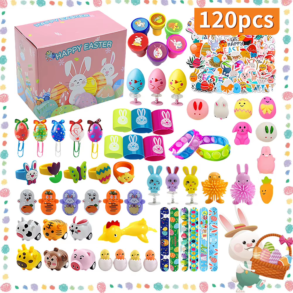 Prefilled Easter Eggs with Stress Relief Toys Easter Basket Stuffers Surprise Easter Eggs for Kids Easter Egg Hunt Game and Part