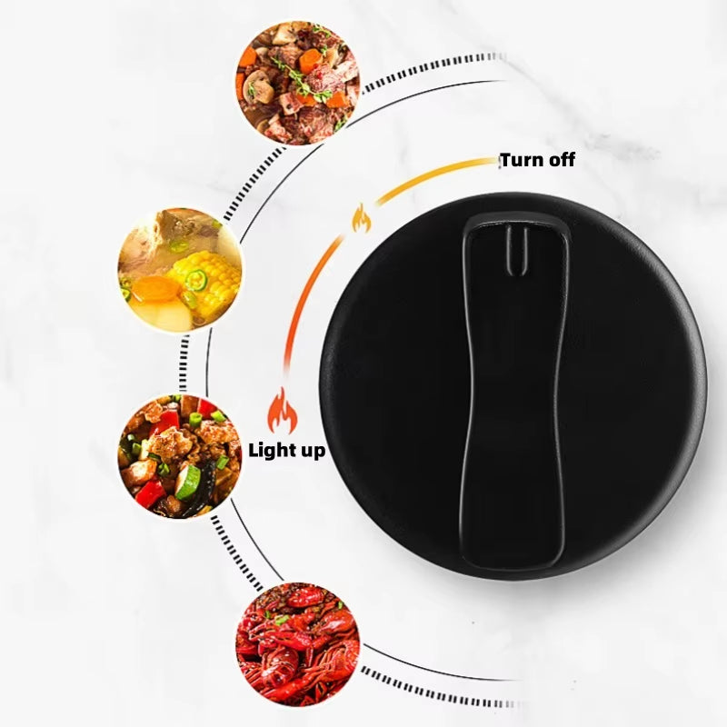 Portable Outdoor Cartridge Stoves, Hot Pot and Barbecue Cookers, Quick Heating, and Versatile Cooking for Family Gatherings.