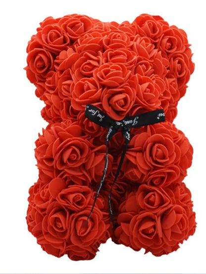Rose Teddy Bear Artificial Flower Anniversary Valentines Day Birthday Gift Mothers Day Mom Gifts Girlfriend Birthday Gifts Women
