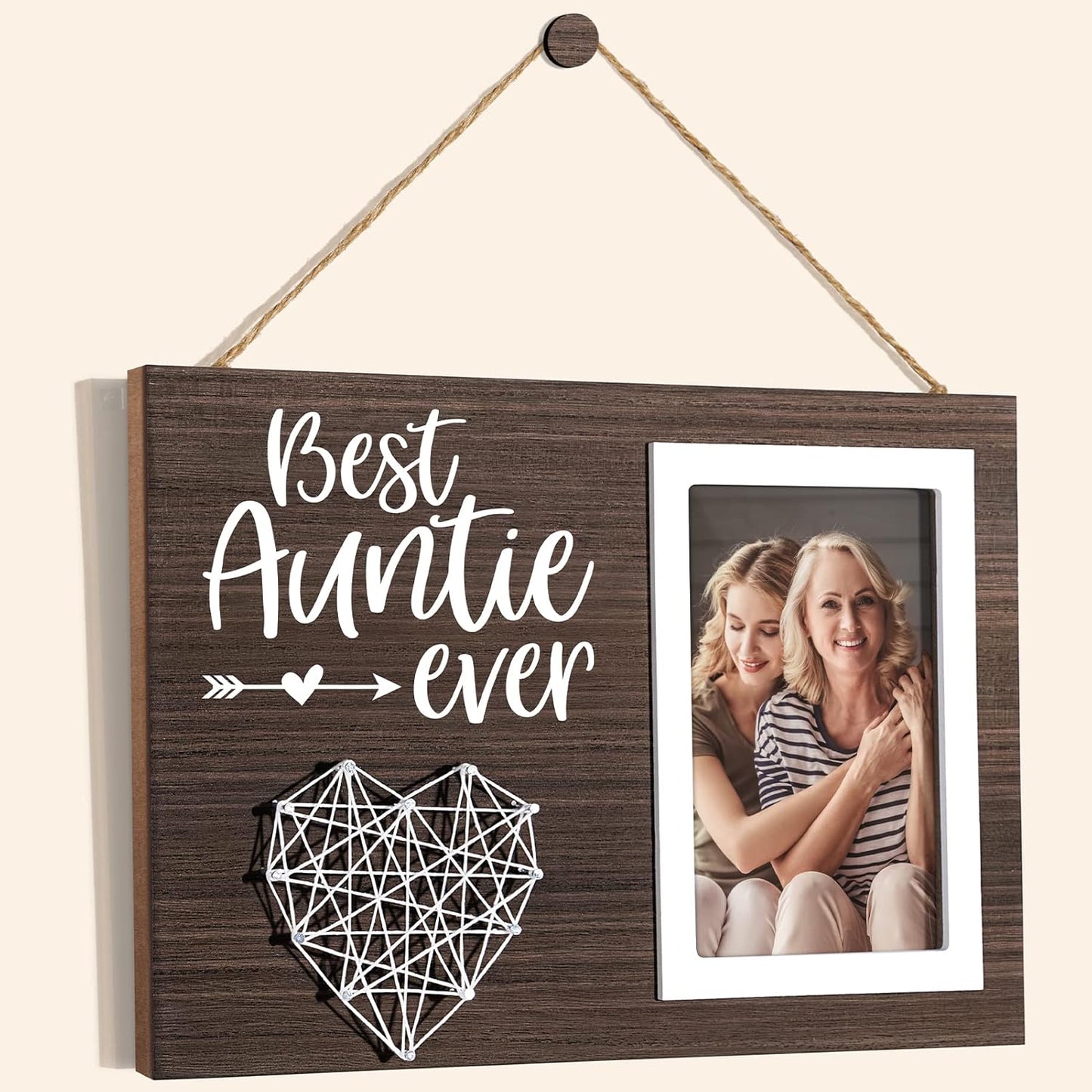 Aunt Gifts from Niece Nephew, Christmas Gifts for Aunt Picture Frame, Best Auntie Ever Gift Aunts Birthday Auntie Mother'S Day Gift for Aunts Women Best Aunts Photo Frame - 4X6 Photo
