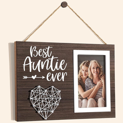 Aunt Gifts from Niece Nephew, Christmas Gifts for Aunt Picture Frame, Best Auntie Ever Gift Aunts Birthday Auntie Mother'S Day Gift for Aunts Women Best Aunts Photo Frame - 4X6 Photo