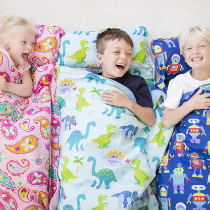 Kids Original Nap Mat – Cozy Kids Sleep Mat with Pillow, Ideal for School & Travel - Sharks