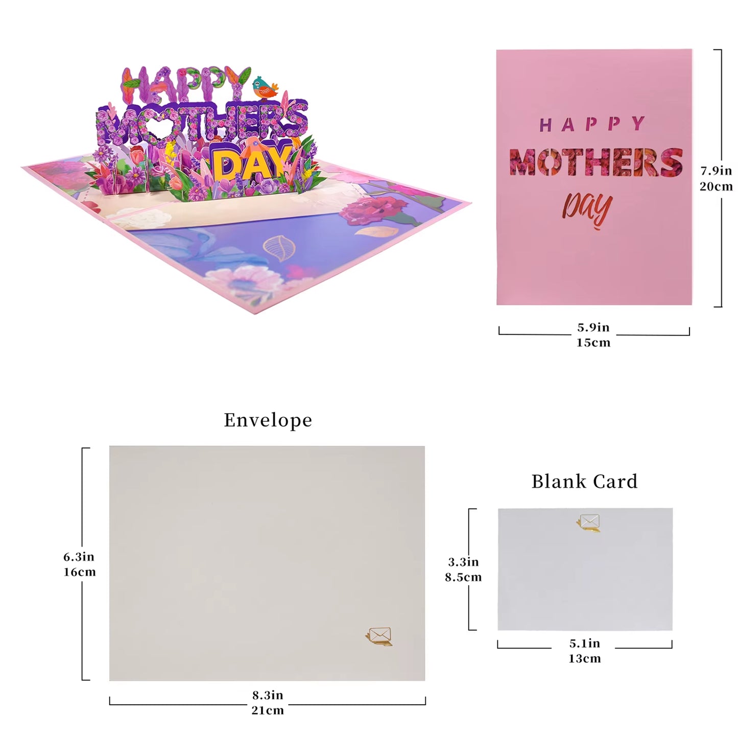 3D Happy Mother'S Day Card, Pop up Mothers Day Card, Card for Mom