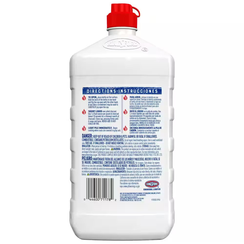 64 Oz. Odorless Charcoal Grilling Lighter Fluid