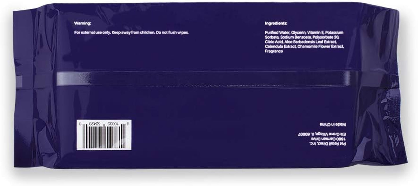 Scamper Grooming Wipes - Pet Wipes for Dogs & Cats (Aloe Vera)