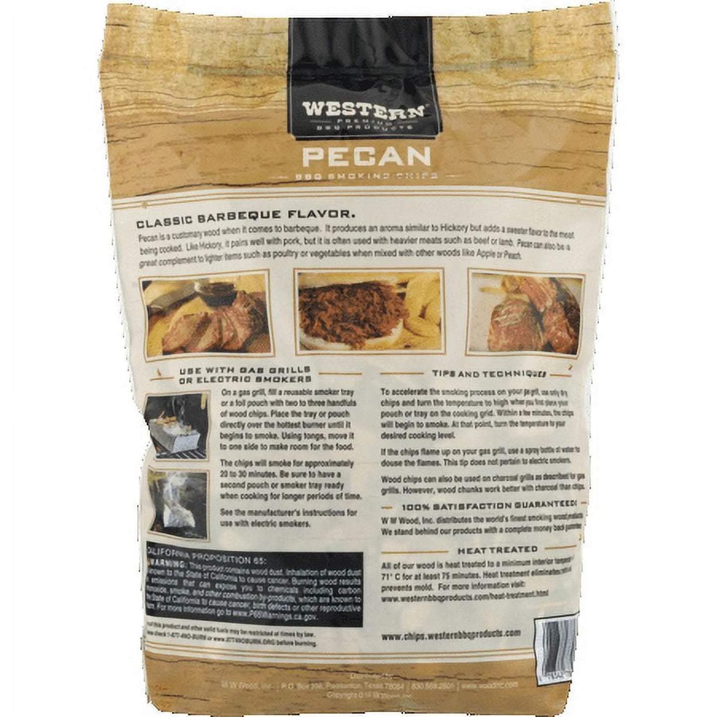 Premium BBQ Products Pecan BBQ Smoking Chips, 180 Cu In