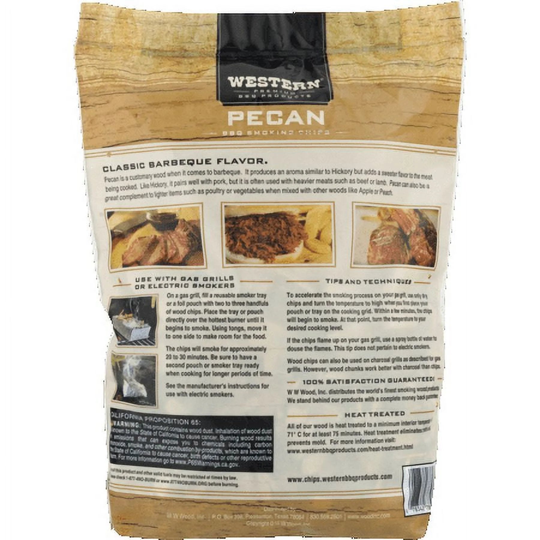 Premium BBQ Products Pecan BBQ Smoking Chips, 180 Cu In
