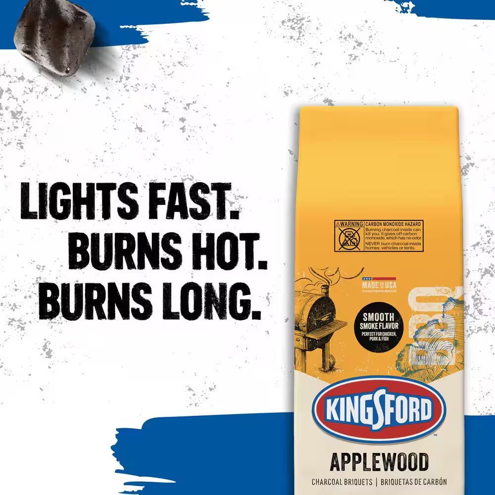 16 Lbs. Original BBQ Smoker Charcoal Grilling Briquettes with Applewood