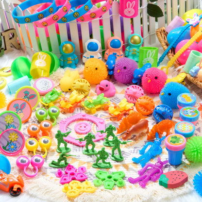 144 Packs Prefilled Easter Egg,Easter Egg with Toys Inside,Easter Basket Stuffers for Kids Easter Basket Classroom Exchange Toddler Boys Girls