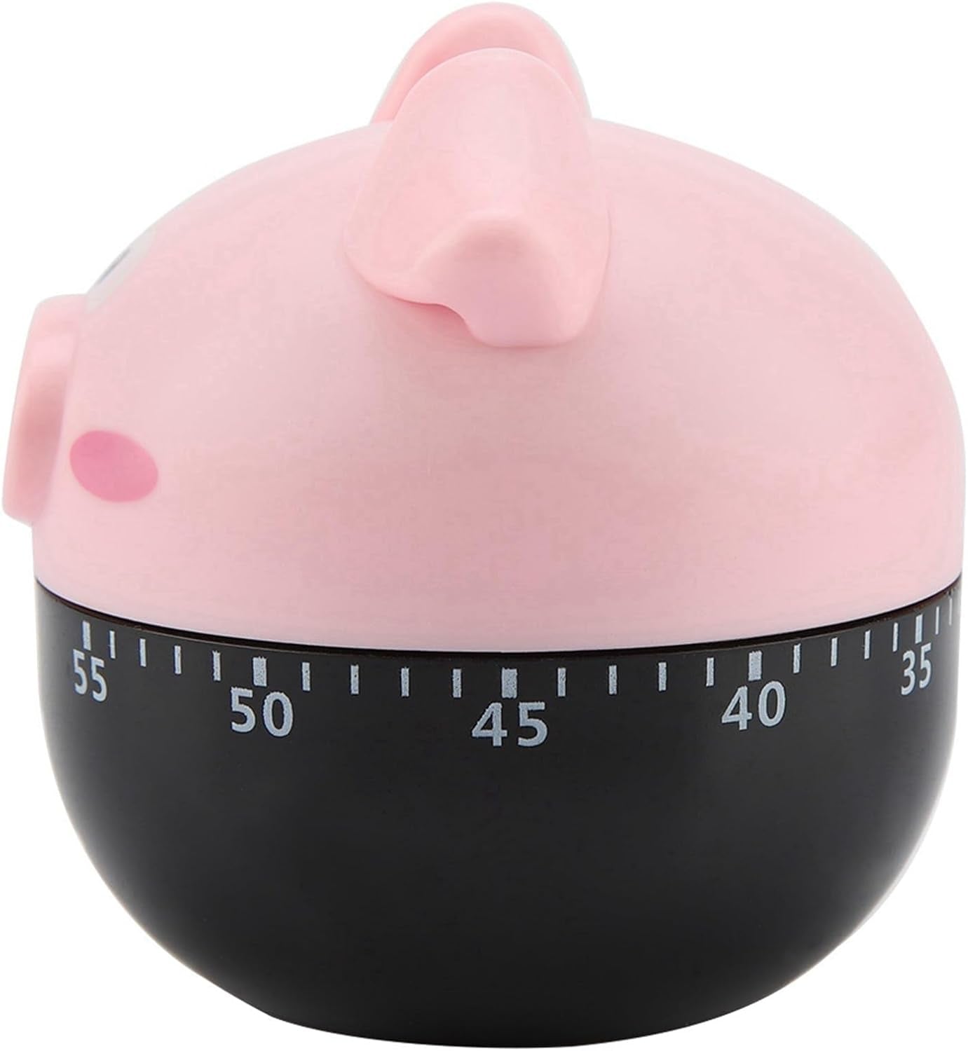Cute Cartoon Pig Shaped Mechanical Timer, Kitchen Cooking Timer Countdown Alarm Clock for Baking Cooking, Kitchen Timing Device Home Decor