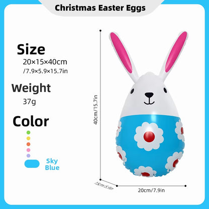 Pvc Easter Rabbit Easter Egg Decoration Courtyard Decoration Easter Toys Inflatable Easter Eggs