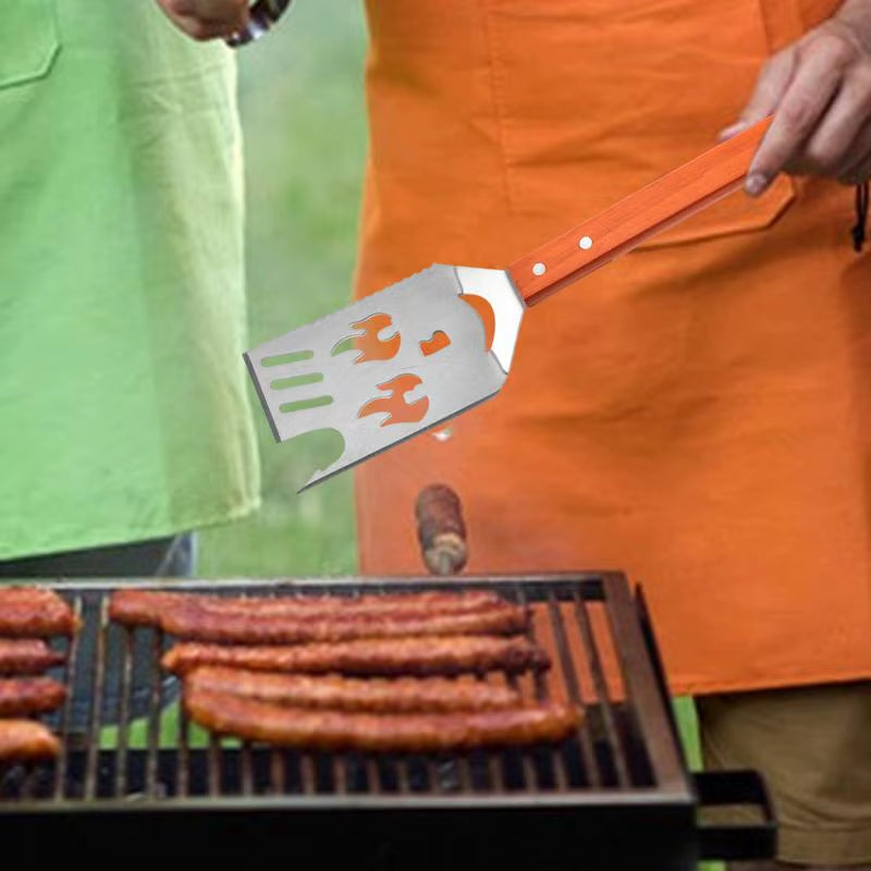 Grilling Spatula Kitchen Food Cooking Spatula Multifunctional Easy Draining Grilling Food Mover for Restaurant Picnic Use