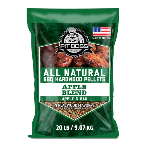 100% All-Natural Hardwood Apple Blend BBQ Grilling Pellets, 20 Pound Bag