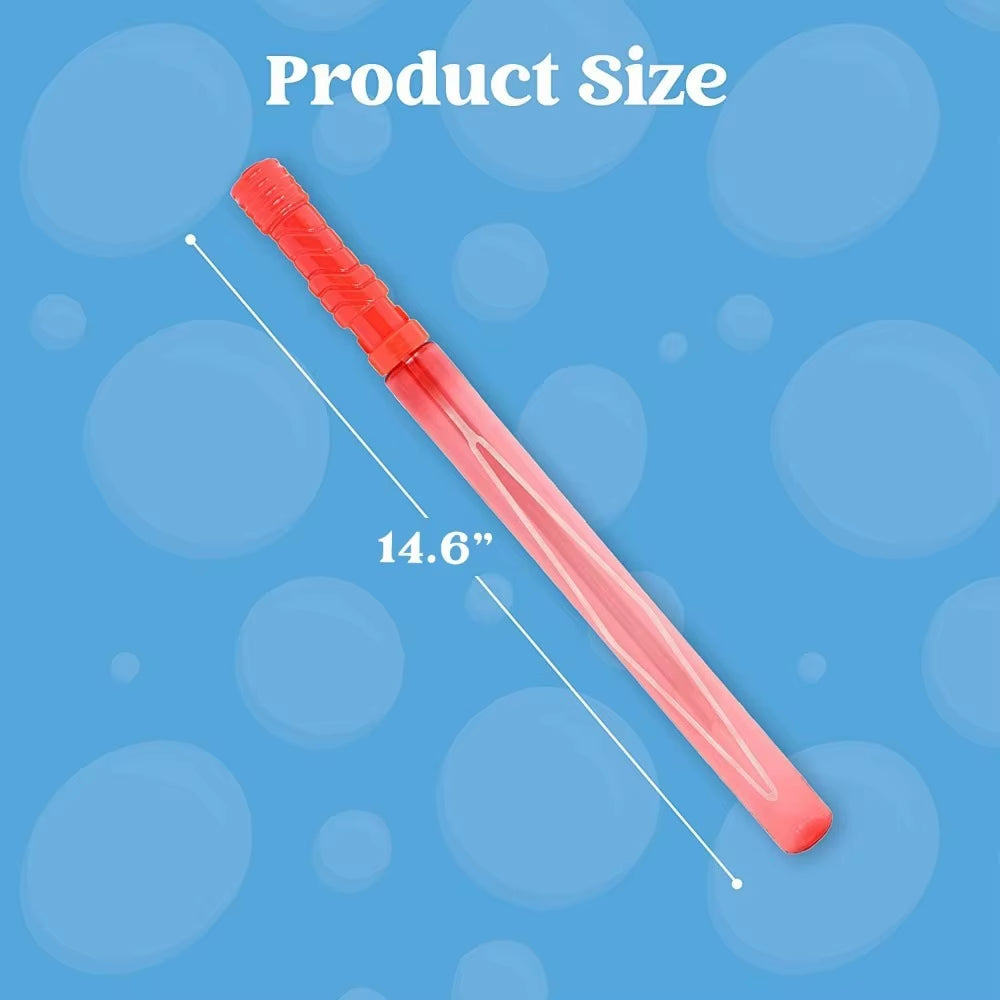 24 Pack 14.6'' Big Bubble Wands Bulk for Kidssummer Toy Outdooractivity Bubbles Party Favors Supplies