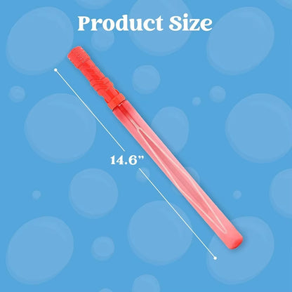 24 Pack 14.6'' Big Bubble Wands Bulk for Kidssummer Toy Outdooractivity Bubbles Party Favors Supplies