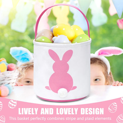 Easter Basket, Easter Bunny Baskets for Kids with Cute Rabbit Pattern, Easter Gift Baskets