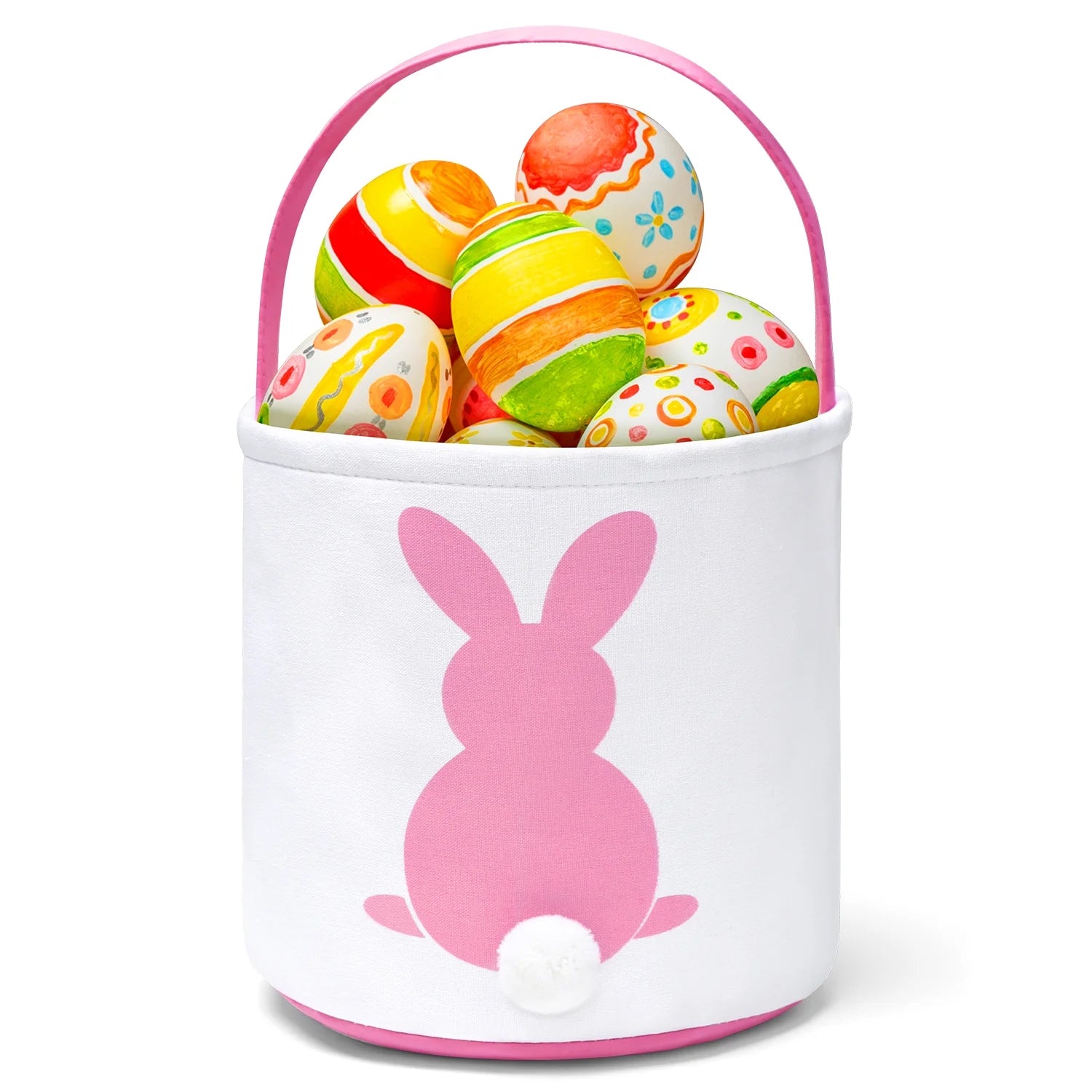 Easter Basket, Easter Bunny Baskets for Kids with Cute Rabbit Pattern, Easter Gift Baskets