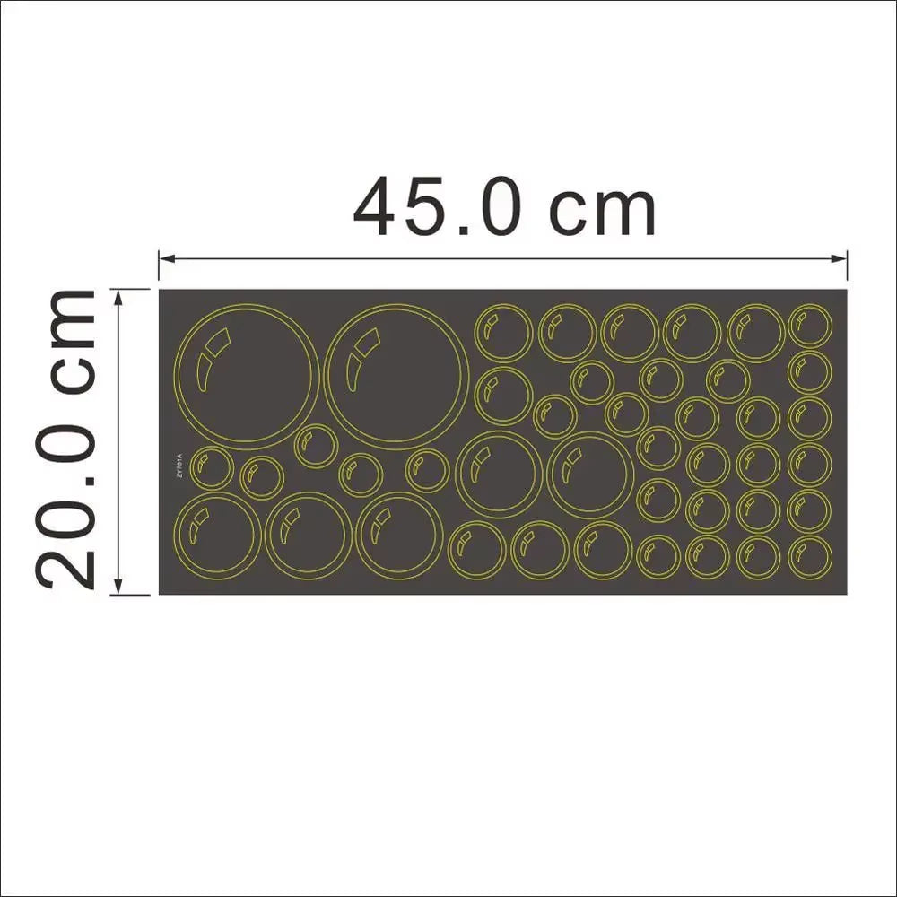 Removable Bubbles Wall Stickers for Bathroom Waterproof Glass Window Kids Room