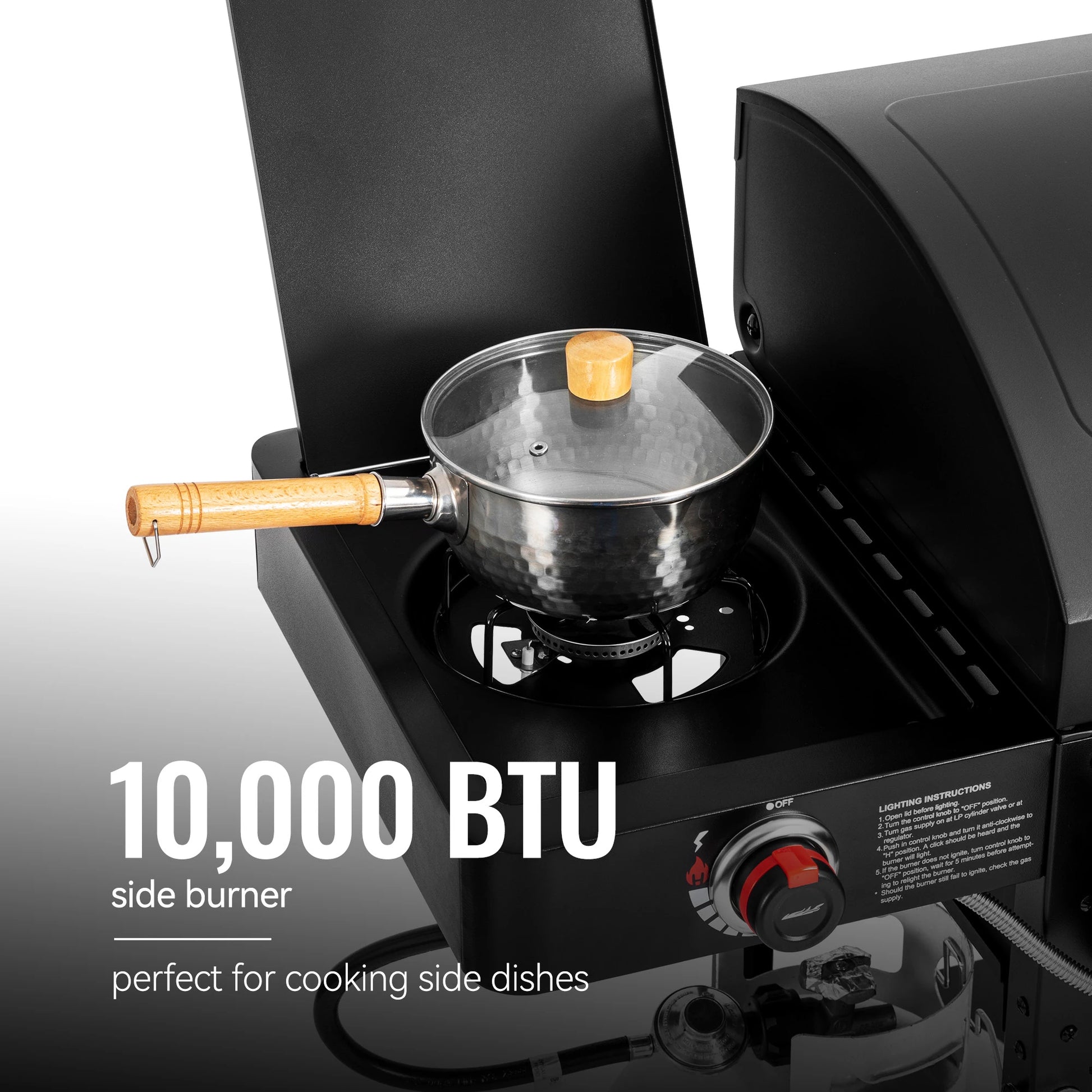 Royal Gourmet 2-Burner Gas and Charcoal Combo Grill with Offset Smoker, 34,000 BTU Dual Fuel Grill