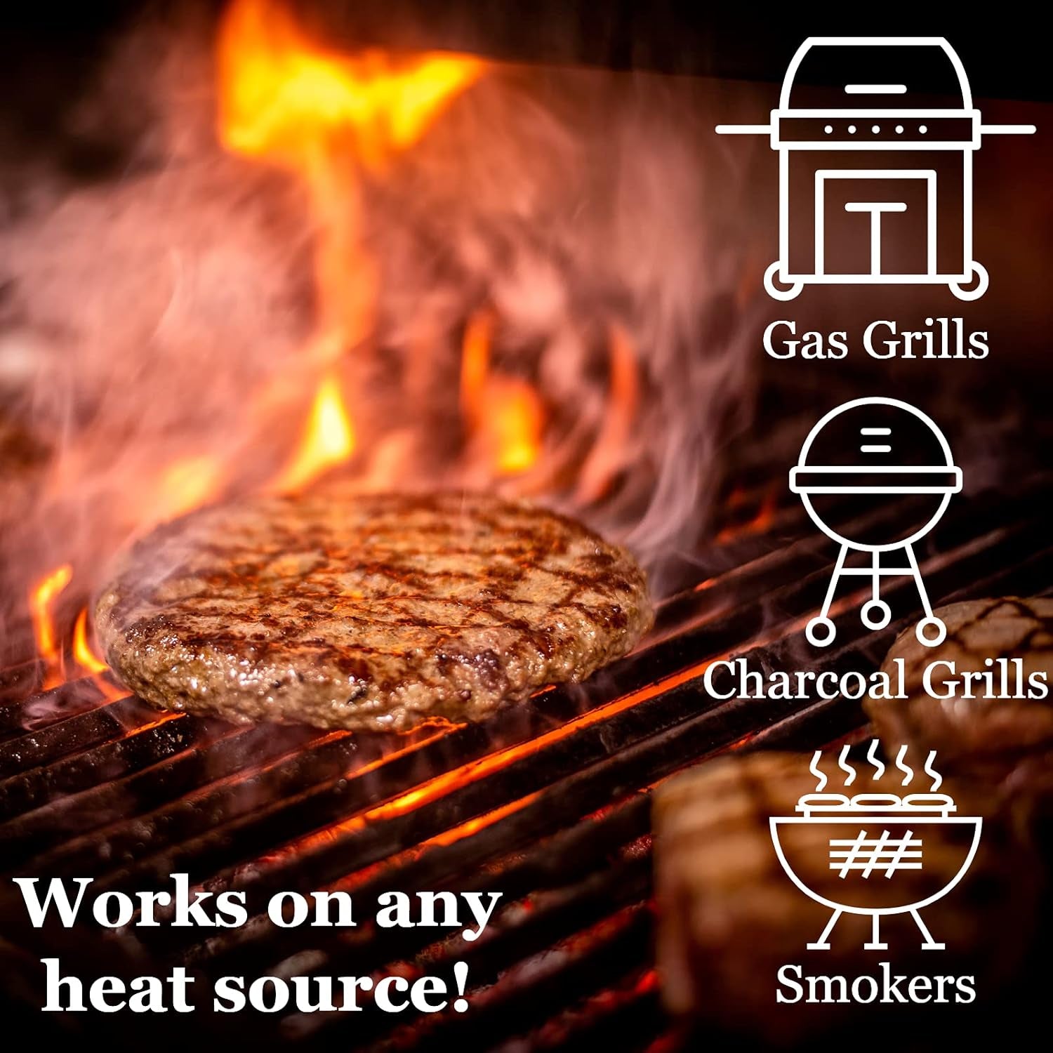 Mesquite Wood Smoker Chips, 100% All Natural Mesquite Wood Smoking Chips for Smokers, Works on Any Heat Source, Traditional Spicy Flavor for Backyard BBQ, Grilling & Camping (1.8 Lb Bag)