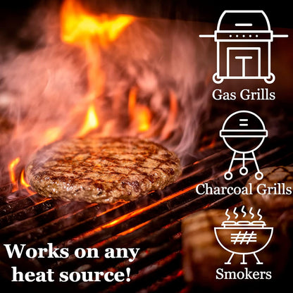Mesquite Wood Smoker Chips, 100% All Natural Mesquite Wood Smoking Chips for Smokers, Works on Any Heat Source, Traditional Spicy Flavor for Backyard BBQ, Grilling & Camping (1.8 Lb Bag)