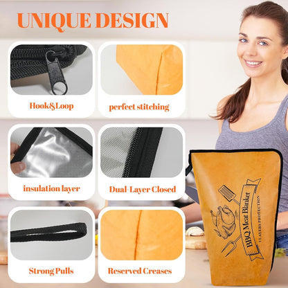 BBQ Blanket for Resting Meat,Brisket Blanket,Meat Bag,Insulated,