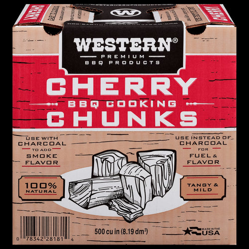 500 CU in Cherry Smoking Wood Chunk Box