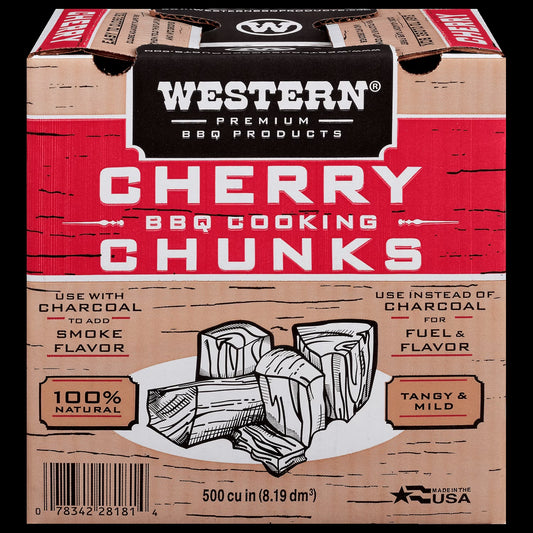 500 CU in Cherry Smoking Wood Chunk Box