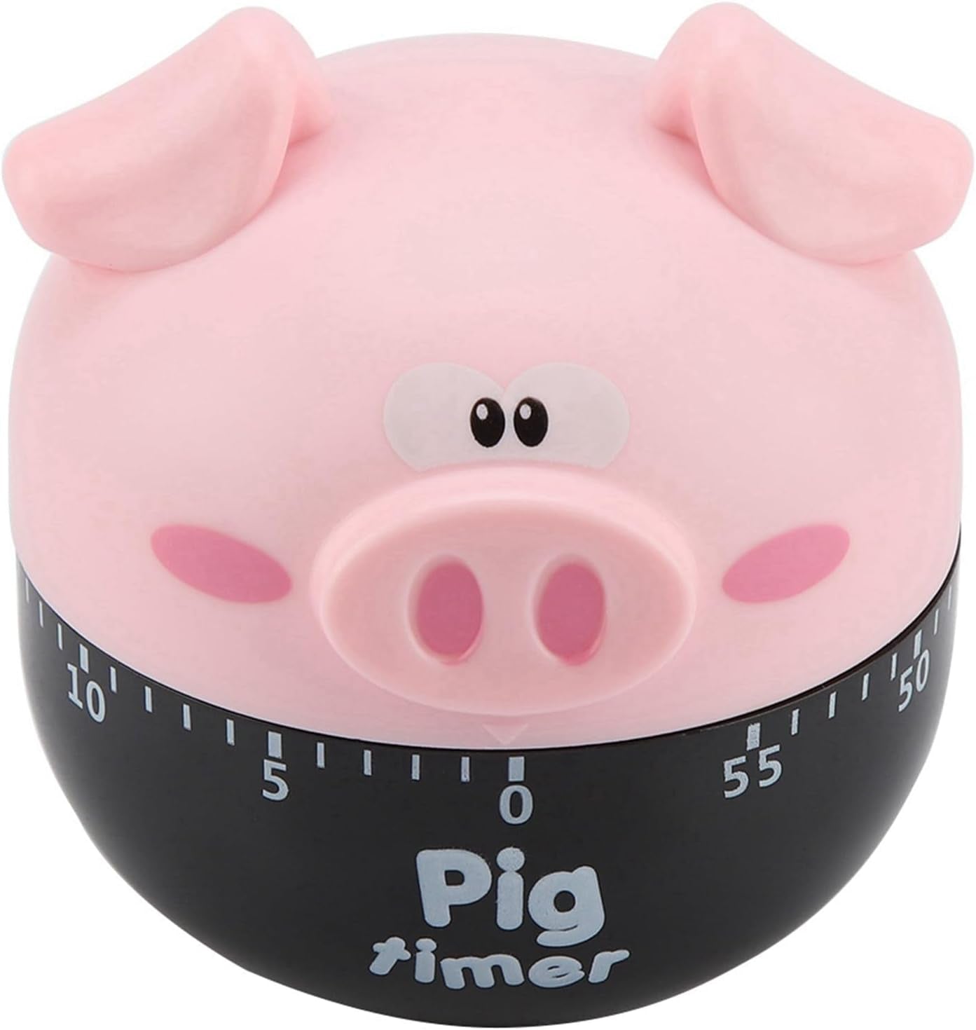 Cute Cartoon Pig Shaped Mechanical Timer, Kitchen Cooking Timer Countdown Alarm Clock for Baking Cooking, Kitchen Timing Device Home Decor