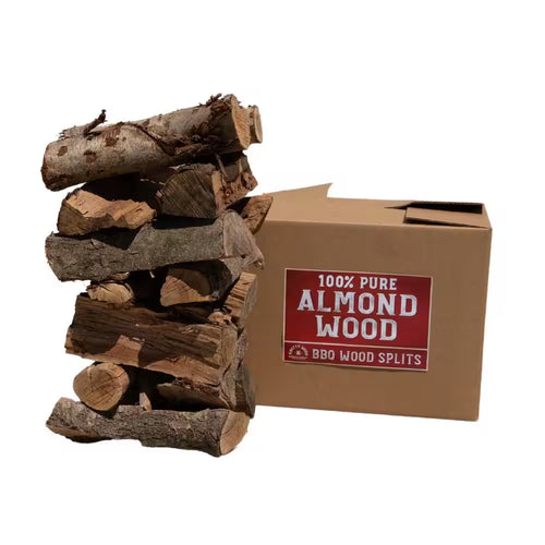 50Lbs. Box Knotty Wood 10 In. Almond Wood Splits