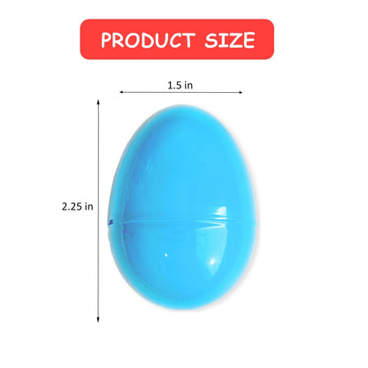 100PCS Plastic Easter Eggs, Empty 2.3" Eggs Bulk Fillable for Easter Hunt Party Favor Basket Stuffers Filler Classroom Prize Supplies Decor