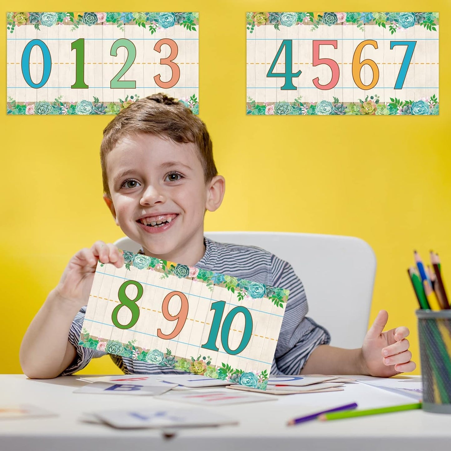 12 Pieces Alphabet Bulletin Board Strips Set Alphabet Line ABC Alphabet Banner &