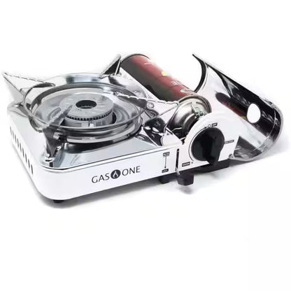 Mini Camp Stove and Butane Fuel (4-Piece Bundle)